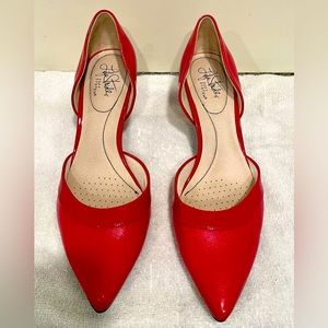 Lifestride Sandala Women’s D’Orsay high heels  Fire Red size 8.5